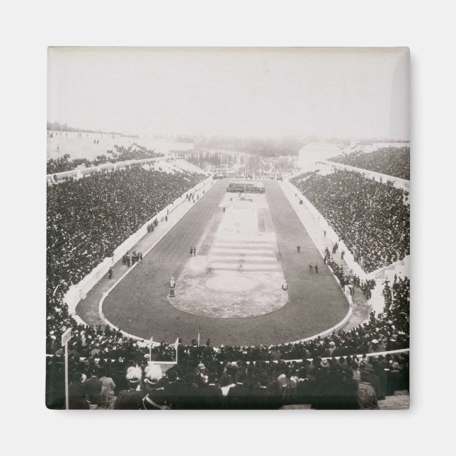 Imán Vista de los primeros Juegos Olímpicos oficiales e (Frente)