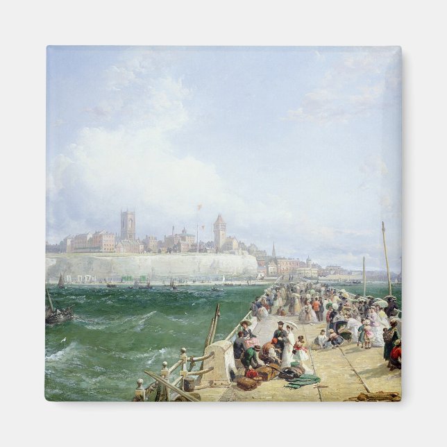 Imán Vista de Margate desde el muelle, 1868 (Frente)