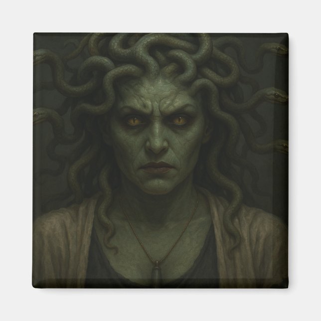 Imán Vista de Medusa (Frente)