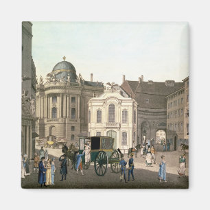 Imán Vista de Michaelerplatz que muestra el Burgtheater