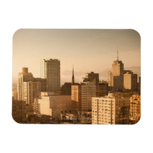 Imán Vista de Nob Hill en San Francisco, con la niebla