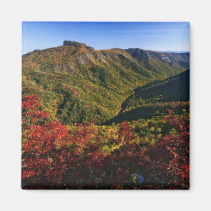 Imán Vista de otoño del desfiladero de Linville a menud
