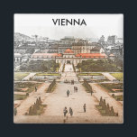 Imán Vista de Panorama Histórico de Viena Austria<br><div class="desc">El elegante Vienna Austria ofrece vistas panorámicas a Magnett,  con la arquitectura histórica y los edificios de la capital austriaca. Sorprendente recuerdo de viaje y regalo para todos los turistas de la capital austriaca y de Europa.</div>