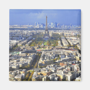 Imán Vista de París con la defensa de la torre Eiffel 