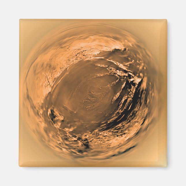 Imán Vista de peces de la superficie de Titan (Frente)