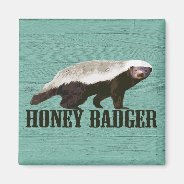 Imán Vista de perfil de Honey Badger (Frente)