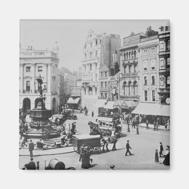 Imán Vista de Piccadilly Circus, c. 1900 (Frente)
