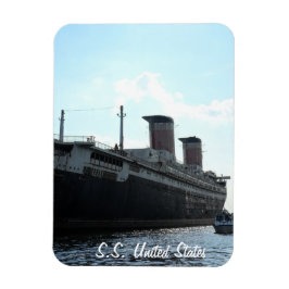 Imán Vista de popa del S.S. United States