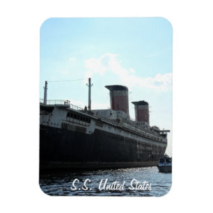 Imán Vista de popa del S.S. United States