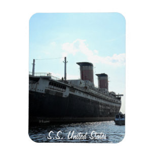 Imán Vista de popa del S.S. United States