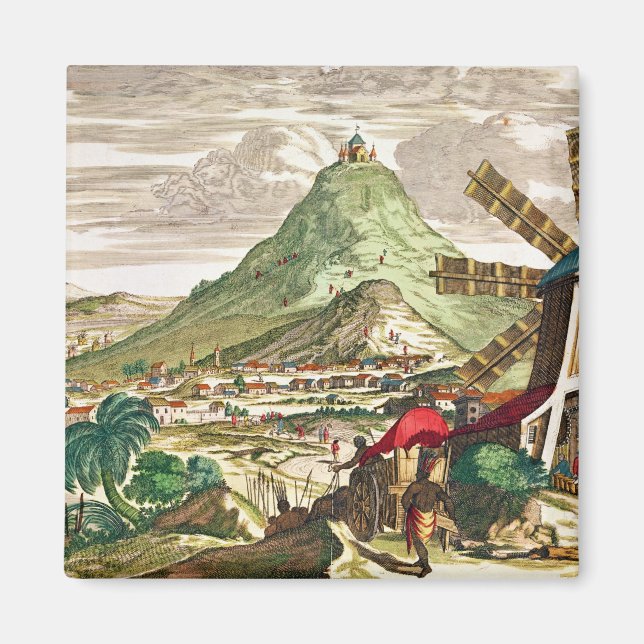 Imán Vista de Potosi en Bolivia (Frente)