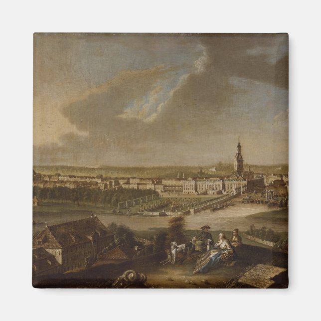 Imán Vista de Potsdam desde Brauhausberg, 1772 (Frente)