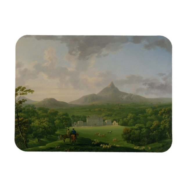 Imán Vista de Powerscourt, County Wicklow, c.1760-2 (pe (Horizontal)
