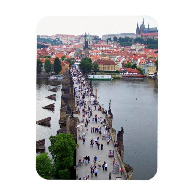 Imán Vista de Praga (Vertical)