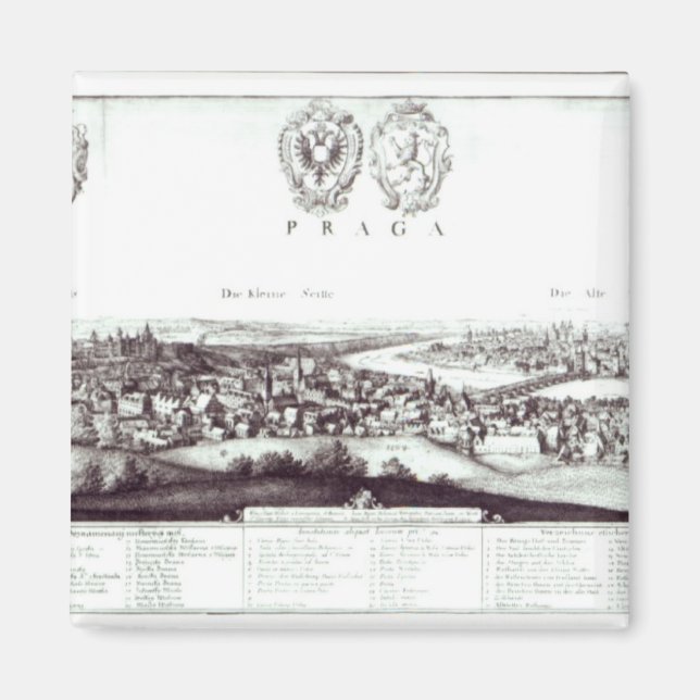 Imán Vista de Praga, 1649 (Frente)