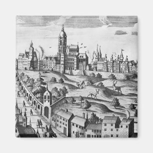 Imán Vista de Praga que muestra el palacio imperial y