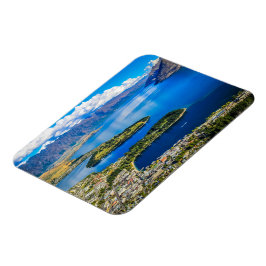 Imán Vista de Queenstown desde el pico de Bob, Nueva Ze