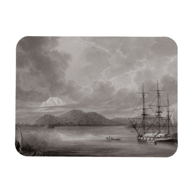 Imán Vista de Río de Manila (litografía) (Horizontal)