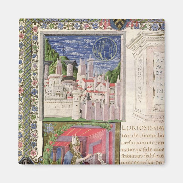 Imán Vista de Roma como la ciudad de Dios (Frente)