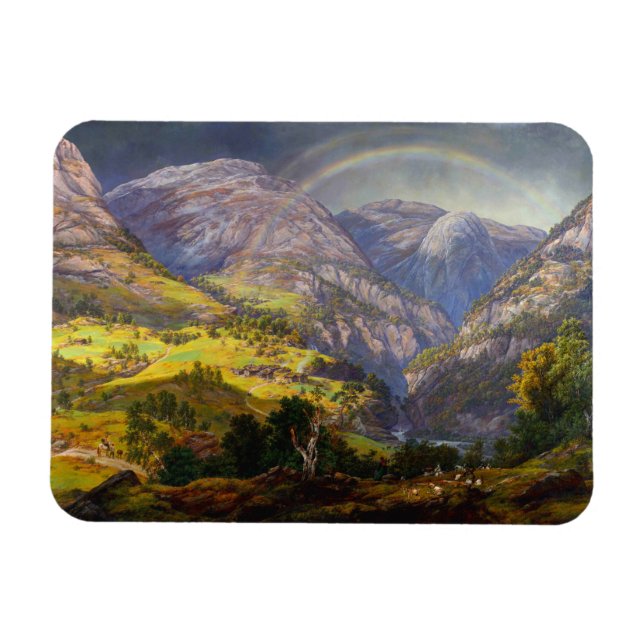 Imán Vista de Stalheim en Noruega (Horizontal)
