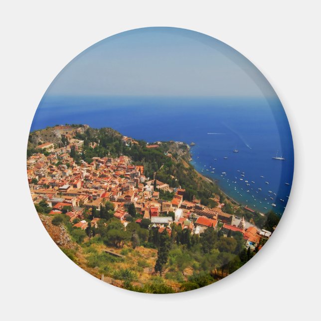 Imán Vista de Taormina 2 (Frente)