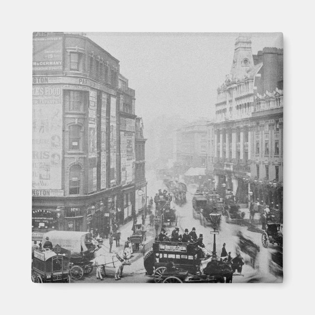 Imán Vista de Tottenham Court Road, c.1885 (Frente)
