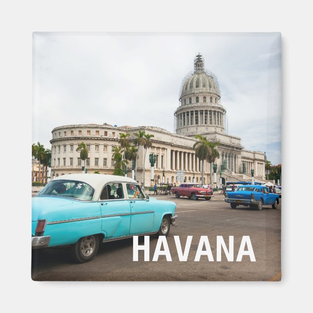 Imán Vista de un edificio del Capitolio en La Habana, C (Frente)