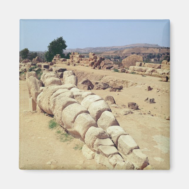 Imán Vista de una de las estatuas gigantes de Telemon (Frente)