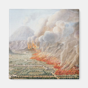 Imán Vista de una erupción del monte Vesubio que