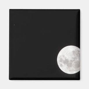 Imán Vista de una luna llena, también muestra Mars