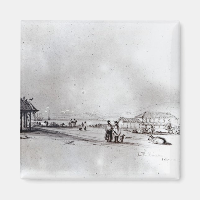 Imán Vista de Valparaiso, 1834 (Frente)