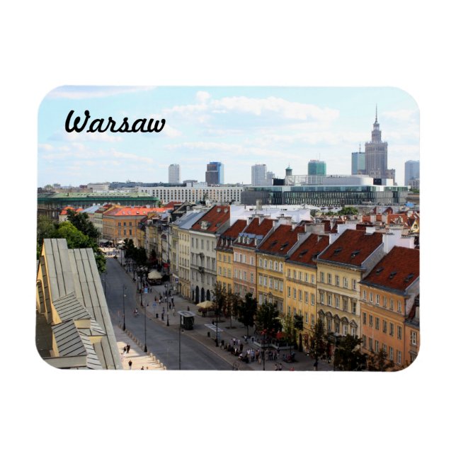 Imán Vista de Varsovia (Horizontal)
