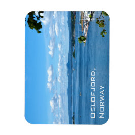 Imán Vista de verano de Oslofjord desde Oslo, Noruega