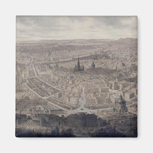 Imán Vista de Viena, c.1860 (Frente)