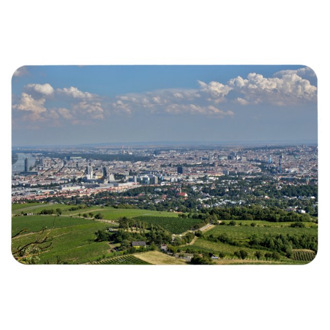 Imán Vista de Viena desde Kahlenberg (Horizontal)