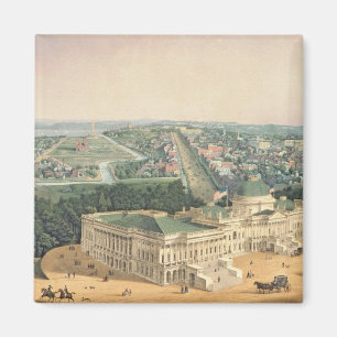 Imán Vista de Washington, pub. por E. Sachse y Co.,