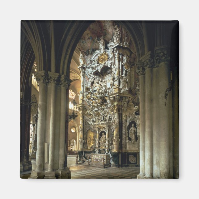 Imán Vista del altar y la "Transparente", c.1720 (Frente)