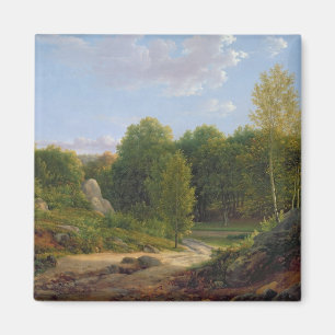 Imán Vista del bosque de Fontainebleau, 1829