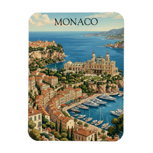 Imán Vista del Casino de la Riviera Francesa de Mónaco 