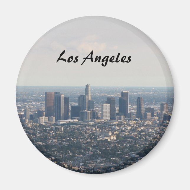 Imán Vista del centro de Los Ángeles (Frente)