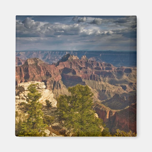 Imán Vista del Centro de Visitantes de Rim del Norte -  (Frente)