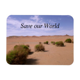 Imán Vista del desierto de Gobi