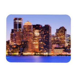 Imán Vista del distrito financiero de Boston céntrica