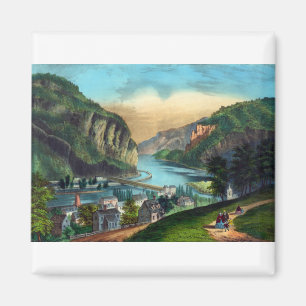 Imán Vista del ferry de Harpers, Va. -1907