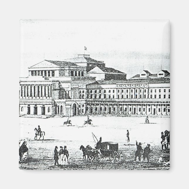 Imán Vista del Gran Teatro, Varsovia (Frente)