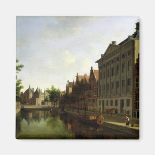 Imán Vista del Kloveniersburgwal en Amsterdam