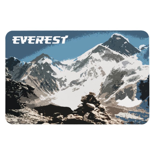 Imán Vista del Monte Everest, Nepal (Horizontal)