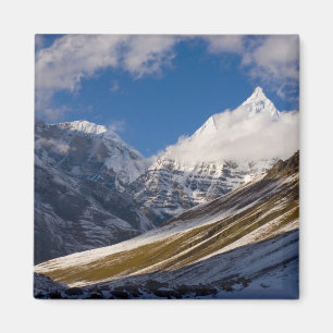 Imán Vista del Monte Jichu Drake, Bután.