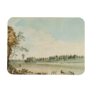 Imán Vista del noroeste de la casa de campo de