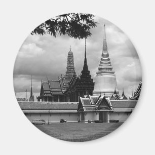 Imán Vista del Palacio Real de la capilla de Bangkok en